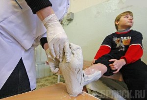 В мглинской школе ребенок получил травму ноги