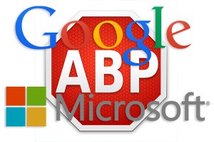 Microsoft  Google "" Adblock