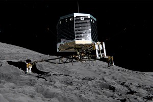Опубликовано видео высадки Philae на комету