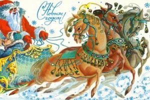 История рождественской и новогодней открыток