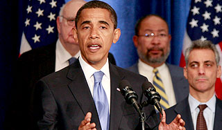 Обама обещает выкопать США из ямы Обама обещает выкопать США из ямы