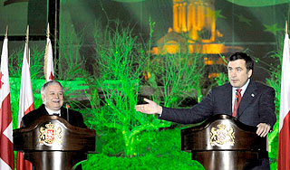 Саакашвили втянул Качиньского в провокацию