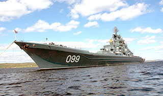 Чавес встречает военный флот России