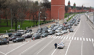 В понедельник центр Москвы закроют для авто