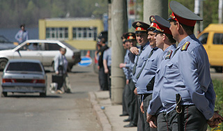 От жары москвичей спасут милиционеры