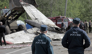 Як-18 разбился во время "мертвой петли"