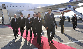 Саакашвили отказался провожать Саркози