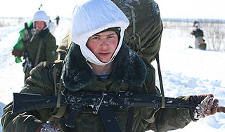 Российские солдаты смогут спать в сугробах