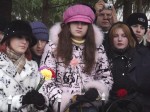 У могилы партизанского  лидера М. Ромашина прошел митинг