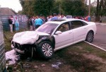 Audi A8 протаранила Lada Kalina на Бежицкой