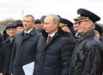 Путин посетил открытие мемориала Хацунь